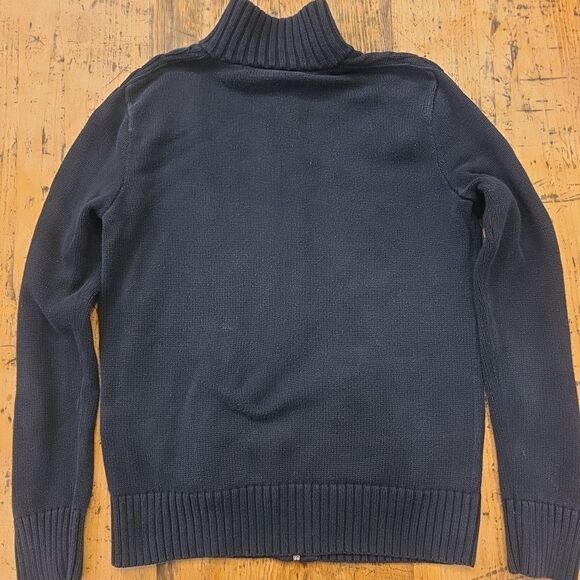 RALPH LAUREN Golf VTG Women’s M Navy Blue Full Zip Sweater Jacket Preppy Classic - Picture 2 of 6